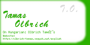 tamas olbrich business card